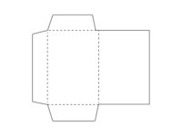 Chemise en papier avec trois rabats.
