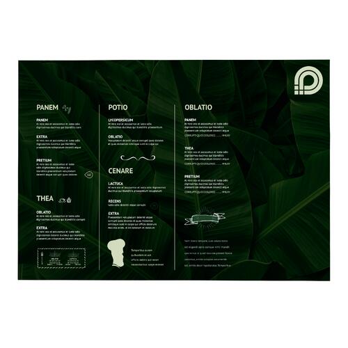 Tischset aus Papier.