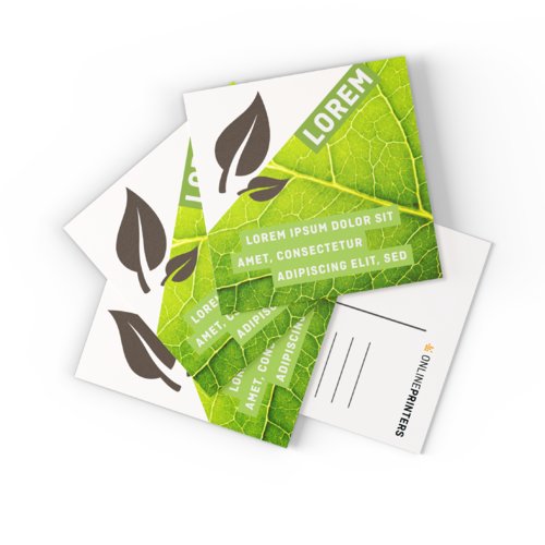 Cartes postales écologiques & naturels, A5-Carré, A5-carré chez  Onlineprinters