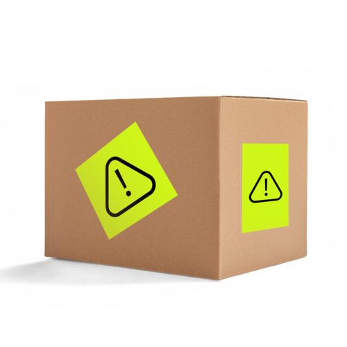 tiquettes d'emballage en papier de forme libre.