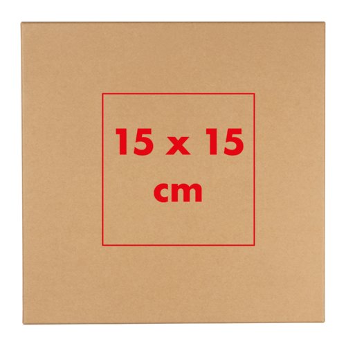 Coffret cadeau de th marron avec couvercle.