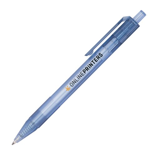 Stylo  bille bleu recycl avec clip.