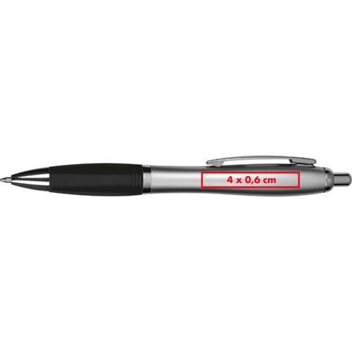 Stylo  bille en mtal avec clip et mcanisme  pression.