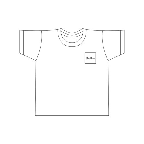 T-shirt en coton  manches courtes et encolure ronde.