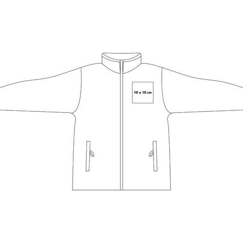 Veste softshell avec fermeture clair intgrale et poches latrales.