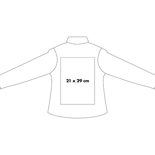Veste softshell avec fermeture clair intgrale et poches latrales.
