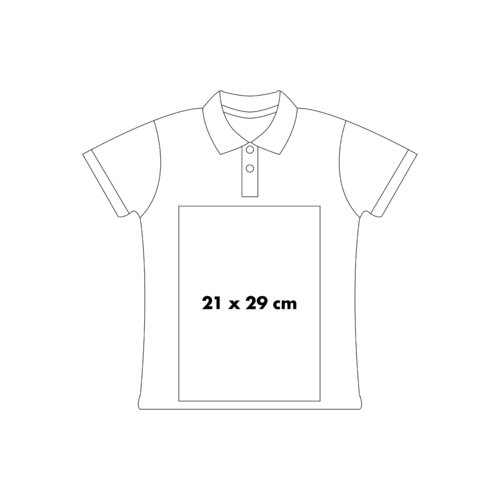 Polo en coton avec courte patte de boutonnage.