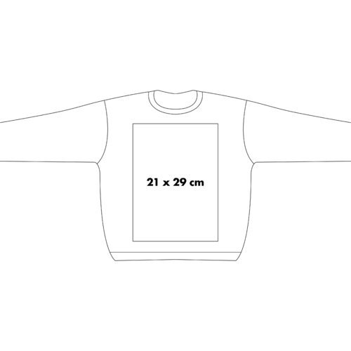 Sweat-shirt en coton avec col rond et manches longues.