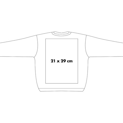 Sweat-shirt en tissu  manches longues et encolure ronde.