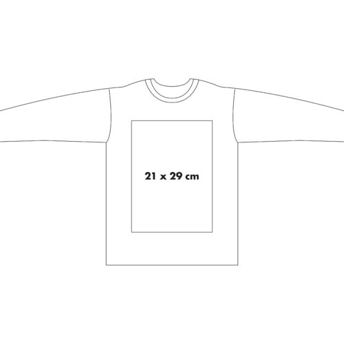 T-shirt  manches longues en coton avec encolure ronde.