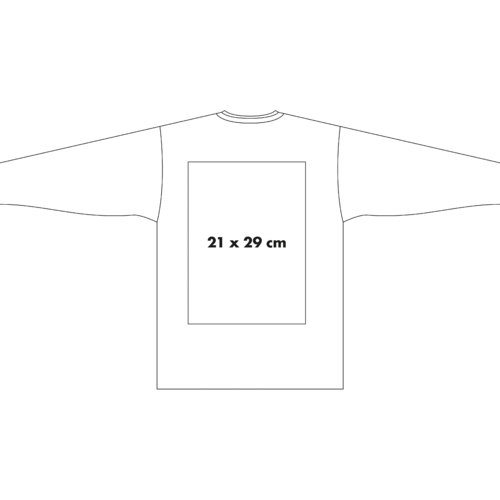 T-shirt  manches longues en coton avec col rond.