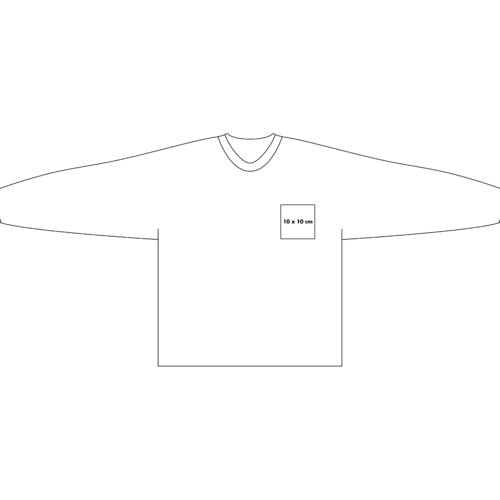 Sweat-shirt en coton avec manches longues et col rond.
