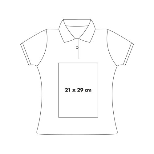 Polo en coton avec courte patte boutonne et col.