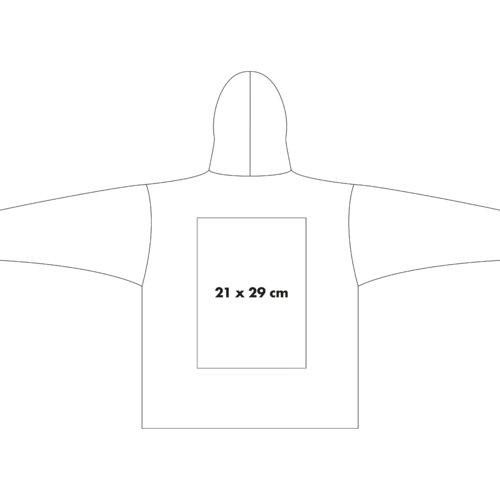 Veste sweat en coton avec capuche et fermeture clair intgrale.