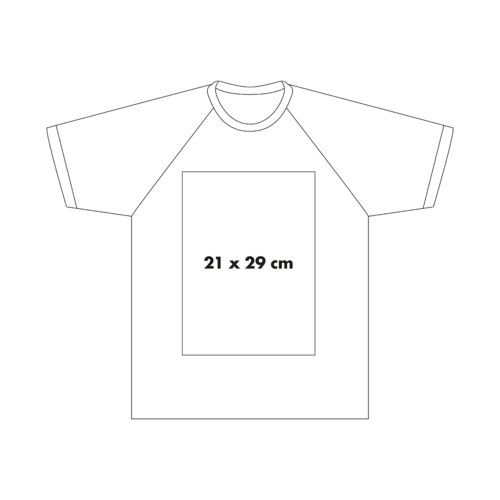 T-shirt en coton avec manches de couleur contraste et col rond.