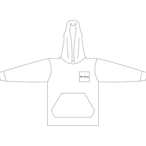 Sweat  capuche en coton avec capuche et poche kangourou.