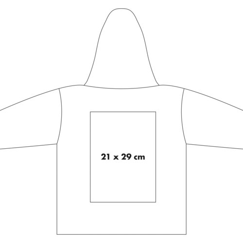 Sweat  capuche en coton avec capuche et poche kangourou.