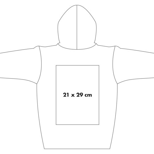 Veste de survtement avec capuche et fermeture clair intgrale.