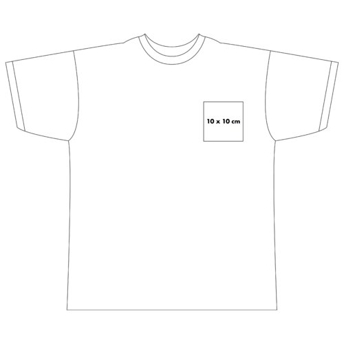 T-shirt en coton  manches courtes et col rond.