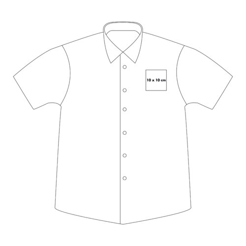 Chemise  manches courtes avec patte de boutonnage et col.