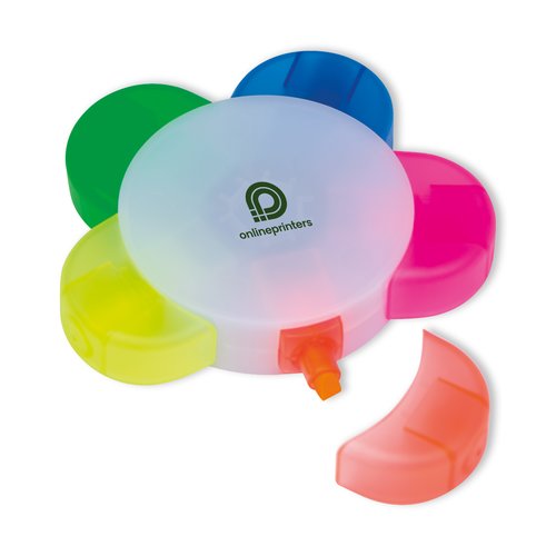 Marqueur multicolore  cinq pointes.