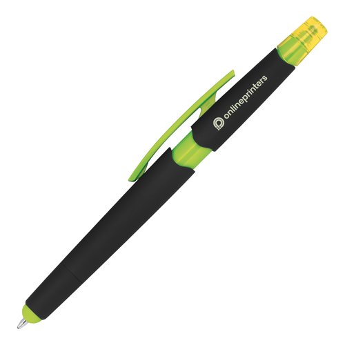 Stylo  bille bicolore avec fonction tactile et clip.