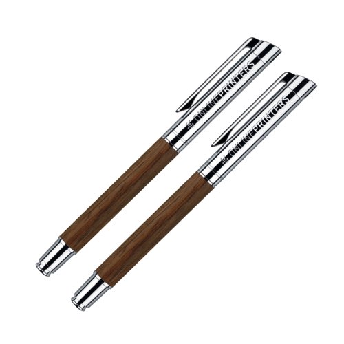 Parure de stylos senator® Tizio Line composée d’un stylo à bille et d’un stylo plume avec étui 1