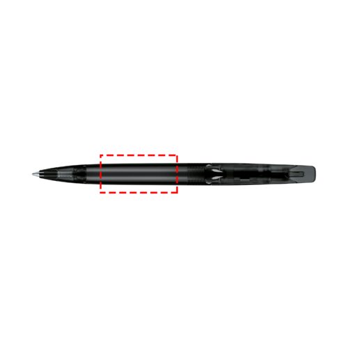 Stylo  bille transparent  mcanisme rotatif avec clip.