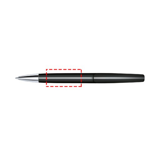 Stylo  bille rotatif poli avec pointe en mtal.
