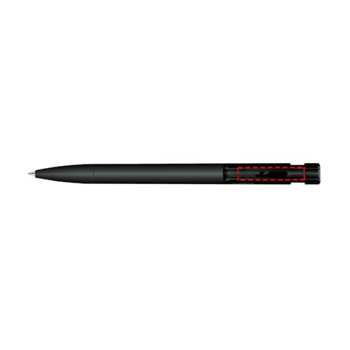 Stylo  bille noir en bioplastique avec clip et mcanisme  poussoir.