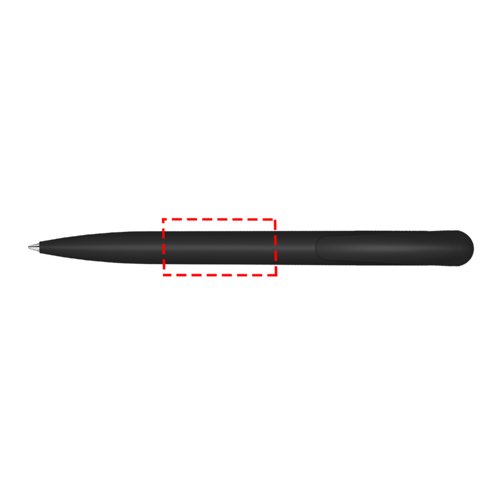 Stylo  bille noir en matriau bio avec mcanisme  poussoir.