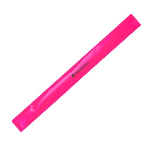 Bracelet slap rose en plastique.