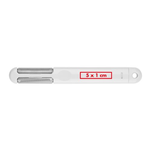 plucheur multiple en plastique blanc avec trou de suspension.
