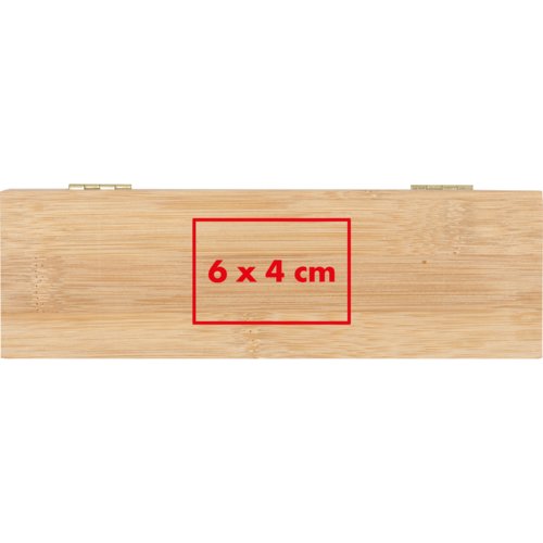 Bote  sachets de th en bois avec couvercle et compartiments.