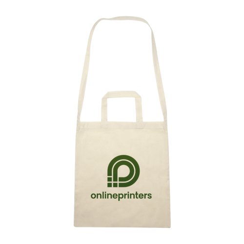 Sac en coton blanc avec trois poignes.