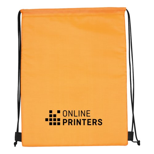 Sac de sport/glaci�re 2-en-1 orange avec cordon de serrage.