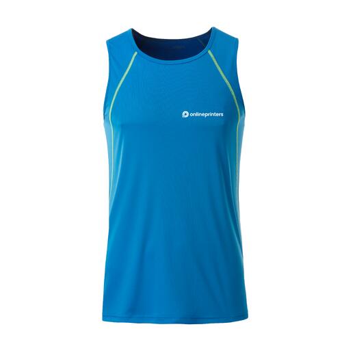 D�bardeur de sport bleu et jaune n�on en polyester pour hommes.