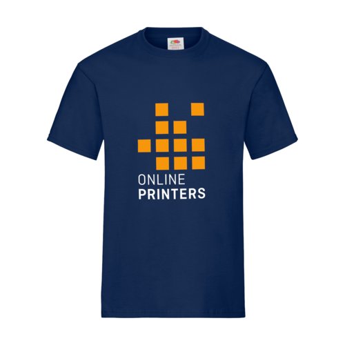T-shirt en coton bleu marine pour homme  manches courtes.