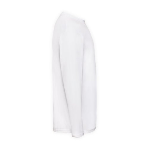 T-shirt blanc  manches longues en coton pour hommes.