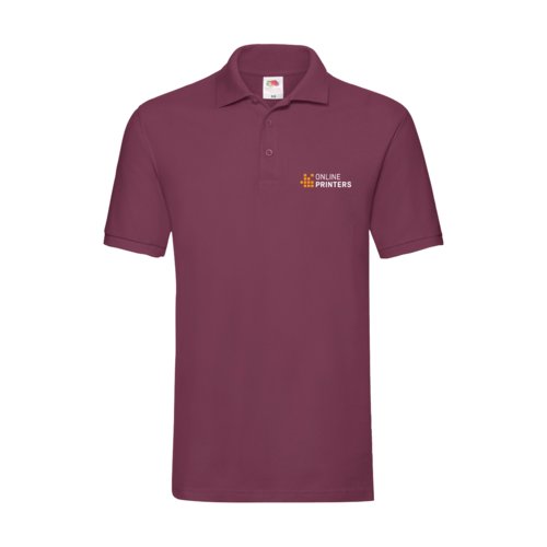 Polo en coton bordeaux pour homme.