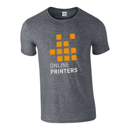 T-shirt en coton gris chin pour homme.