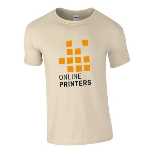 T-shirt homme couleur sable en jersey de coton  manches courtes.
