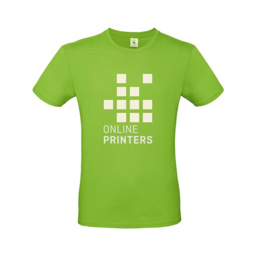 T-shirt en coton vert pomme pour homme  manches courtes.