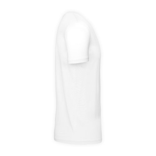 T-shirt blanc en coton pour homme avec manches courtes.