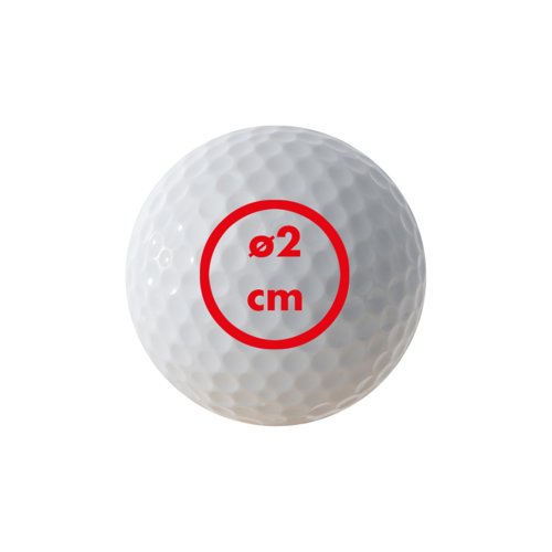 Lot de 3 balles de golf blanches.