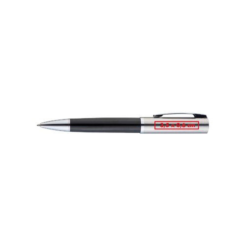 Stylo  bille en mtal avec clip et mcanisme  pression.