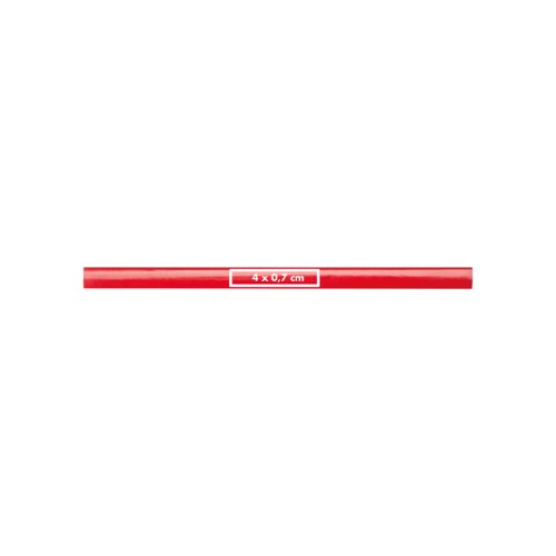 Crayon de charpentier rouge en bois.