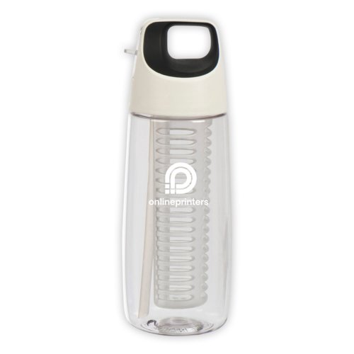 Bouteille d'eau transparente en Tritan&#8482; avec infuseur.