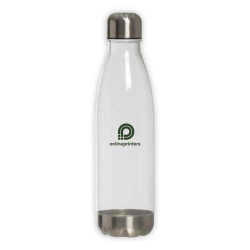 Bouteille transparente avec bouchon  vis.