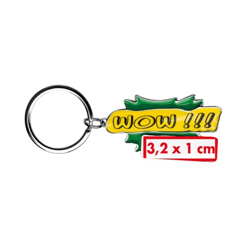 Porte-cls en mtal avec anneau.